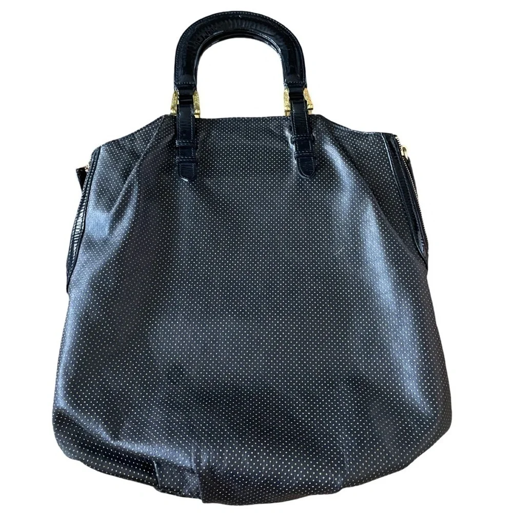 TOSCA BLU Italian Leather Black Shoulder Bag Purse